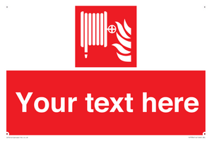 Custom Fire hose reel Sign